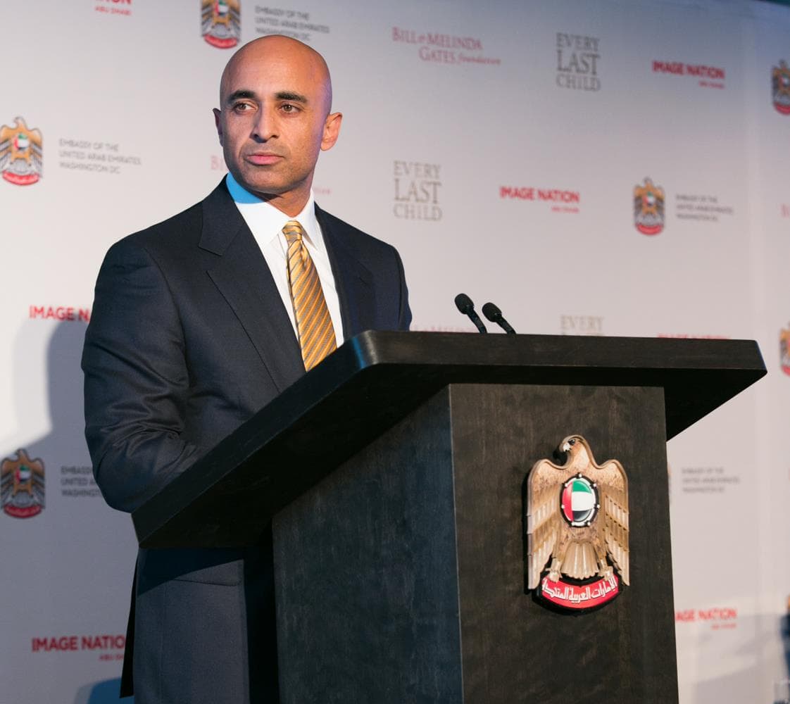 UAE Ambassador Yousef Al Otaiba, in partnership with the Bill & Melinda Gates Foundation and Image Nation Abu Dhabi, hosted an event to highlight the successes and most pressing challenges in the global fight to eradicate polio.  Dr. Jay Wenger, Director of the polio program at the Gates Foundation, and Dr. Elias Durry, Senior Emergency Advisory on Polio for the World Health Organization’s Eastern Mediterranean Region, discussed the importance of sustaining momentum to achieve eradication including deliveri